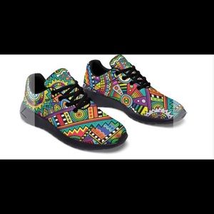 Inner Art World Abrstract Slip On sneakers.